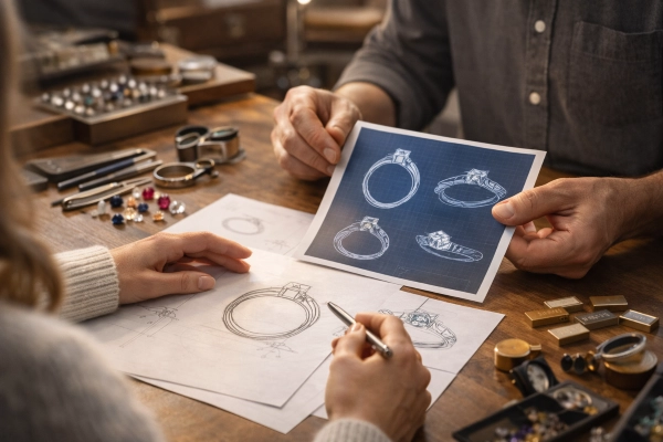 showing a picture of different ring designs for design preference.