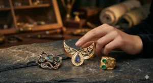 Custom statement jewelry handcrafted in Edmonton showcasing meaningful personalized design by Mark Katzeff Designs