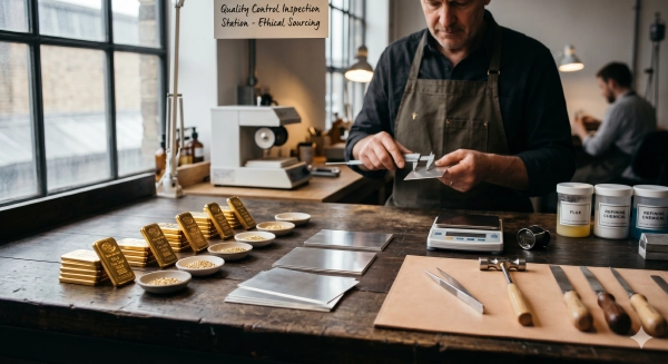 Material integrity in custom religious jewelry highlighting gold, silver, and platinum for lasting heirloom quality