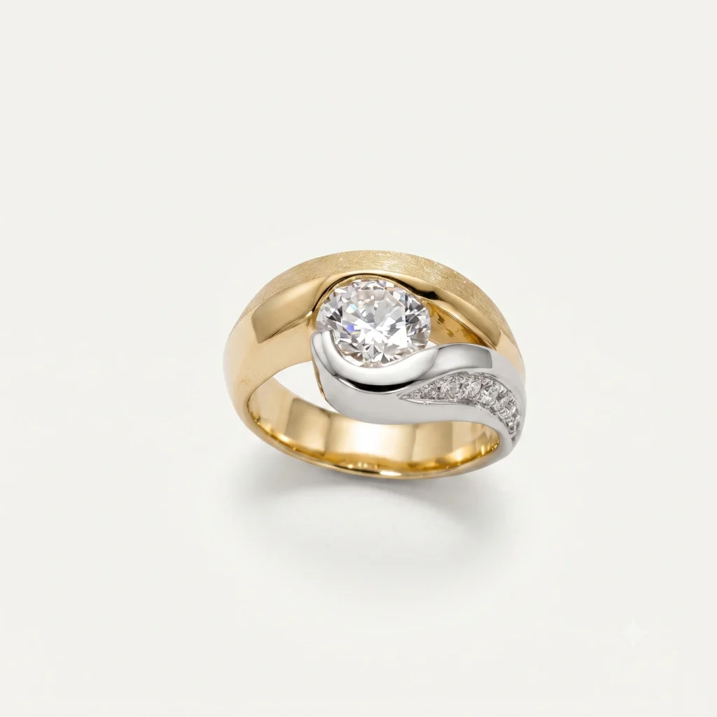 channel set diamong ring