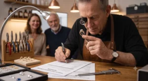 Jewellery Insurance Claims expert assistance from a trusted goldsmith serving clients with professional jewellery restoration and insurance replacement services.