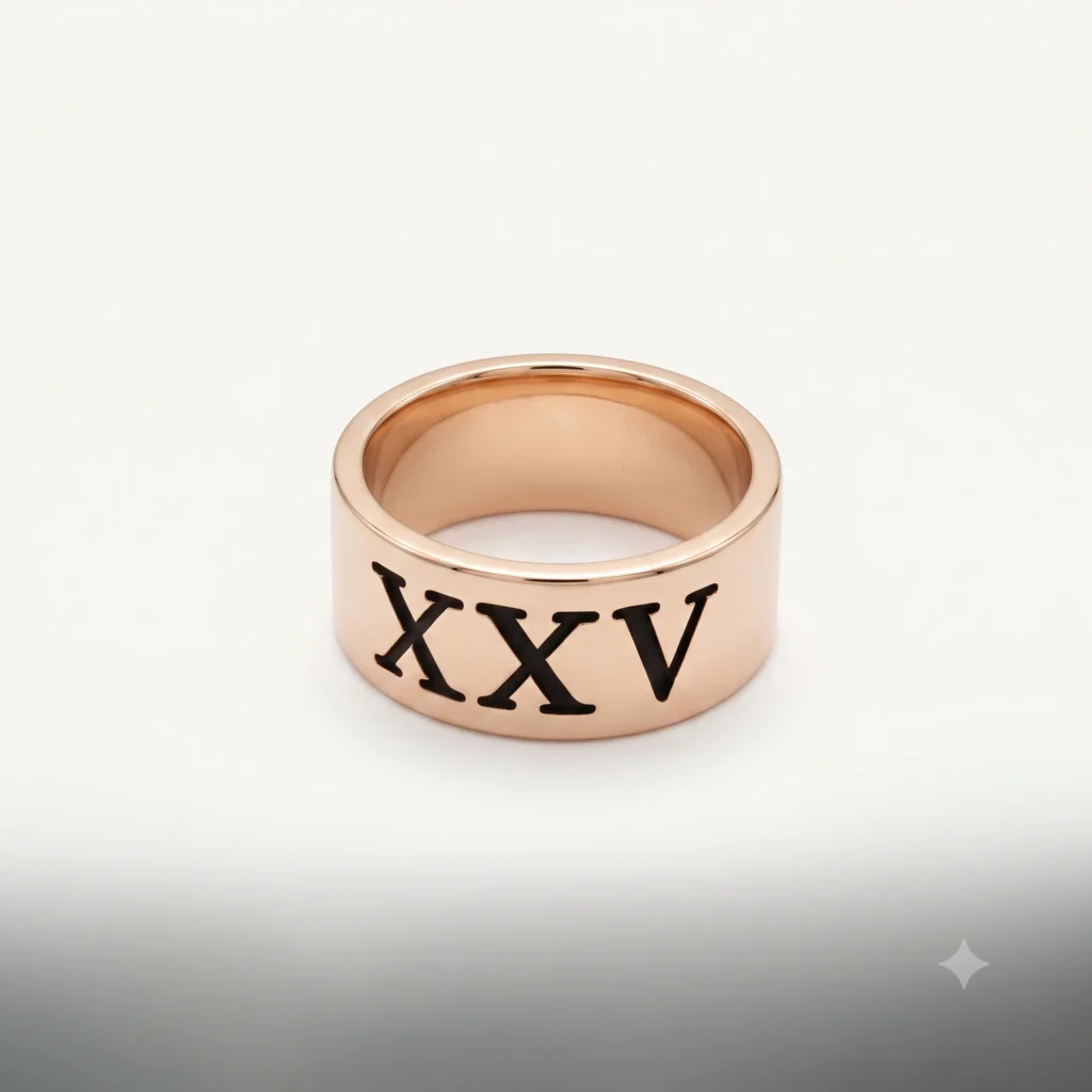 xxv gold ring
