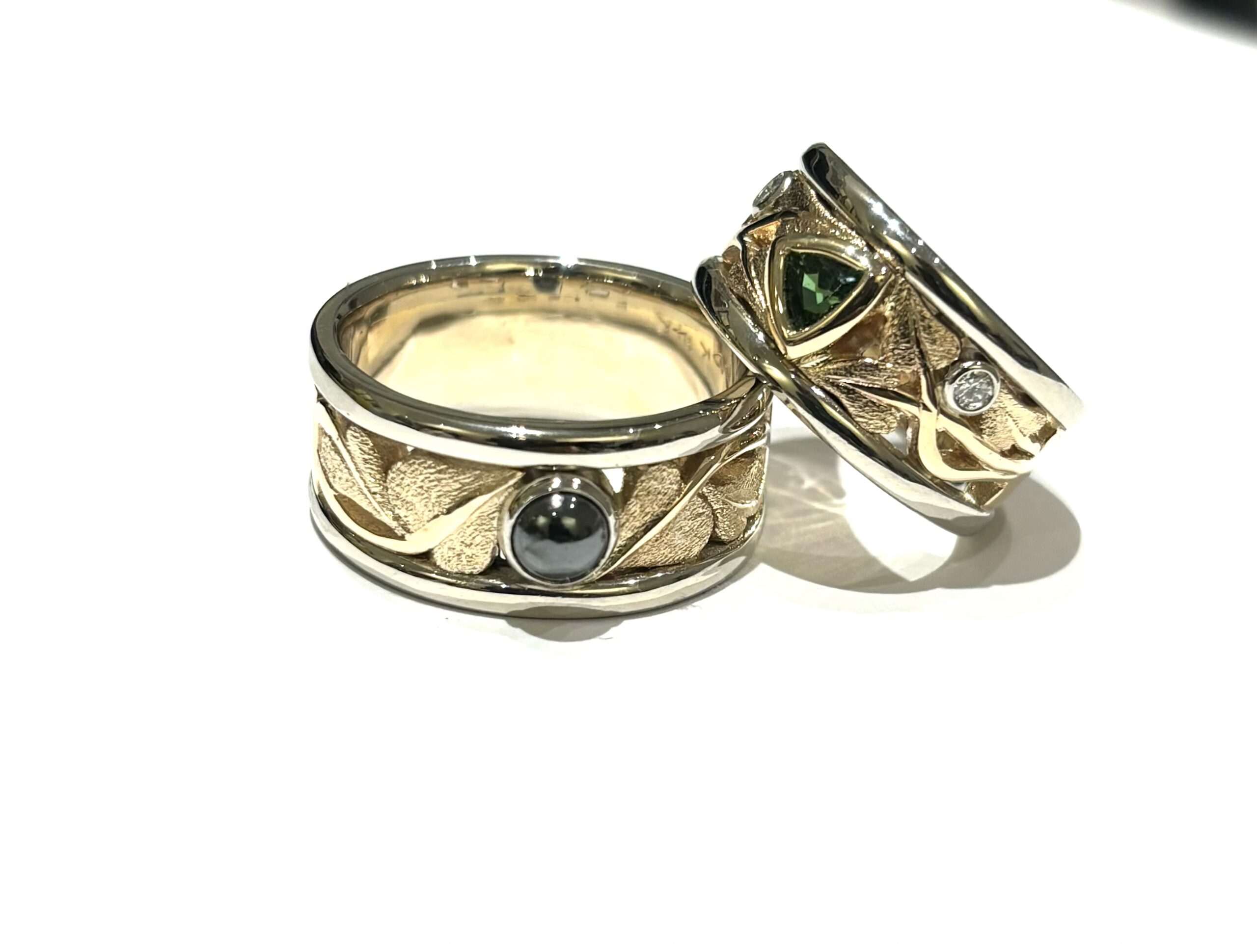 wedding rings with beautiful gemstones